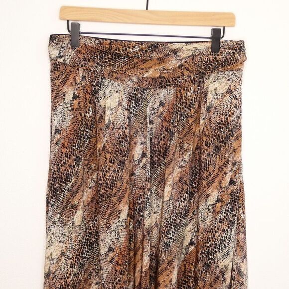 Aritzia Wilfred %100 Silk Snake Skin Print Midi Skirt - L - Great Condition - Picture 12 of 12